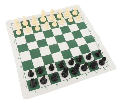 Juego De Mesa Enrollable Con Forma De Ajedrez Portátil, Verd