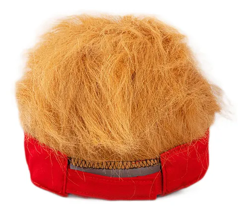 Gorra De Béisbol Con Peluca Rubia Trump, Decoración De