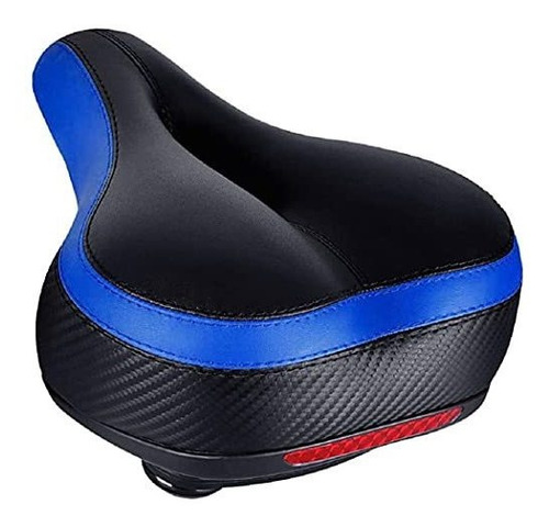 Asiento Bicicleta Tonbux Oversize Confortable Gel Negro/azul