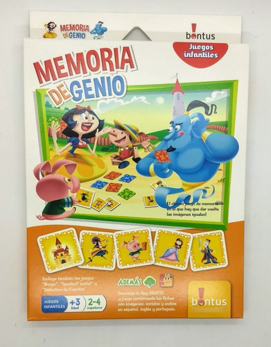 Juegos Infantiles - Memoria De Genio - Bontus +3