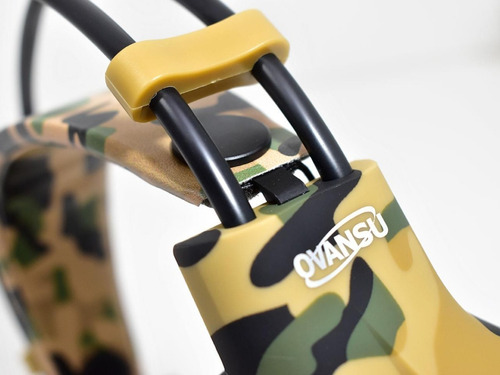 Imagen 4 de 10 de Auricular Gamer Ovansu Osaug580c Camuflado Marron Ps4 Xbox