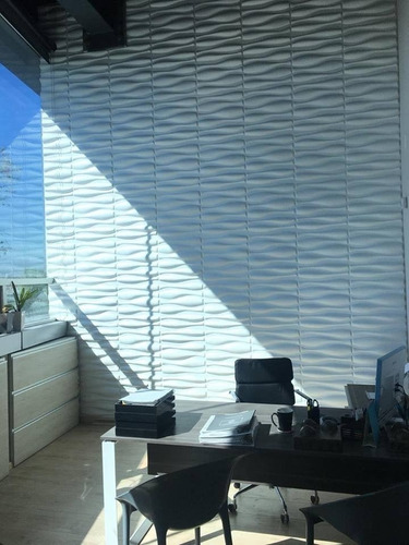 Imagen 2 de 7 de Panel Decorativo 3d Pvc Interior Exterior Blanco 126