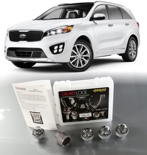 4 Birlos Seguridad Kia Sorento 2016 - Garantía Antirrobo Mcg