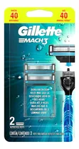 Comprar 4 Cartucho Refil  Base Mach3  2un Gillette Mach3
