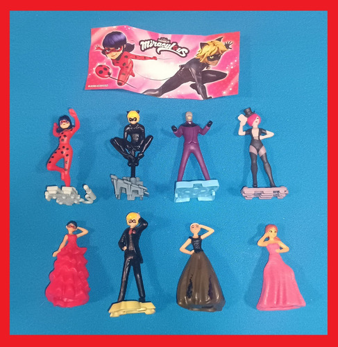 Miraculous Ladybug Kinder 8 Figuras Coleccion 2022 Completa (Usado)