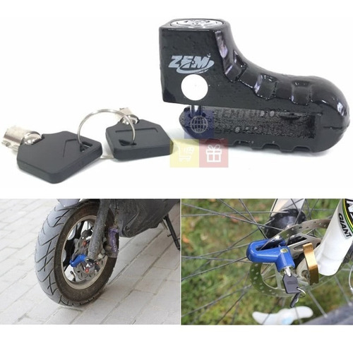 Trava De Disco Moto Anti Furto Universal Cadeado Lock