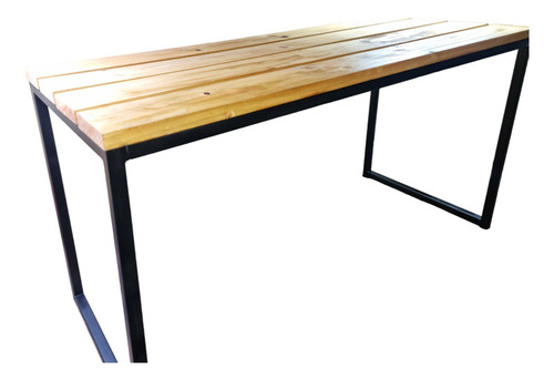 Banca De Madera Realizada Con Pino, Barnizado