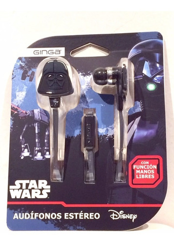 Imagen 1 de 2 de Star Wars Audífonos Estéreo Con Manos Libres (nuevo)