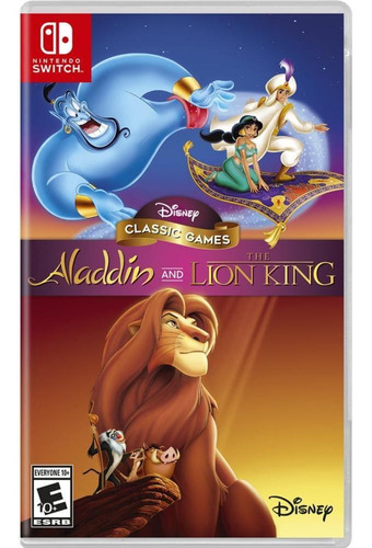 Disney Classic Games Aladdin And The Lion King Switch Novo