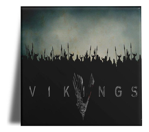 Quadro Em Porcelana Personalizado Vikings Guerra