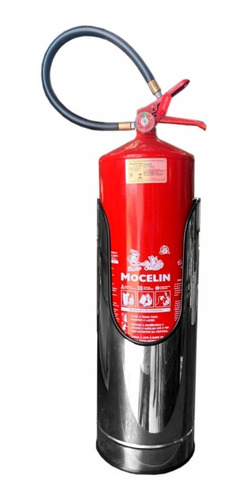 Imagem 5 de 5 de Suporte Luxo Inox De Chão Para Extintor De Pó 4kg/6kg Vaso
