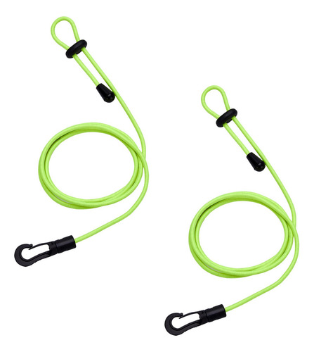 2 Piezas Kayak Paddle Leash Cord Cuerda Accesorios Bungee