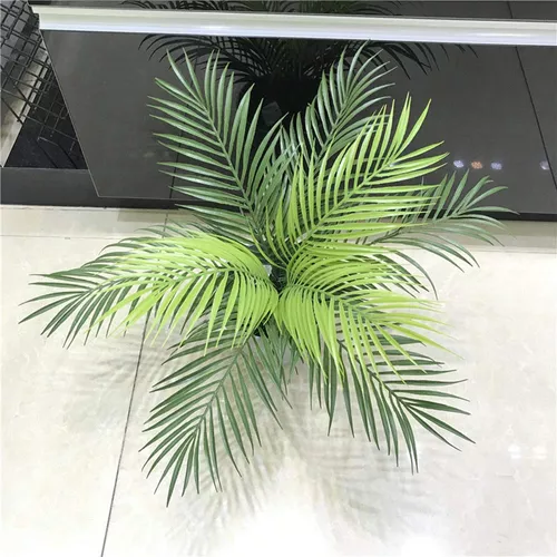  SzJias Plantas artificiales de hojas de palma, hojas de palmera  artificiales, plantas tropicales grandes, plantas verdes para hojas, fiesta  hawaiana, fiesta de selva, decoraciones de hojas de palma : Hogar y