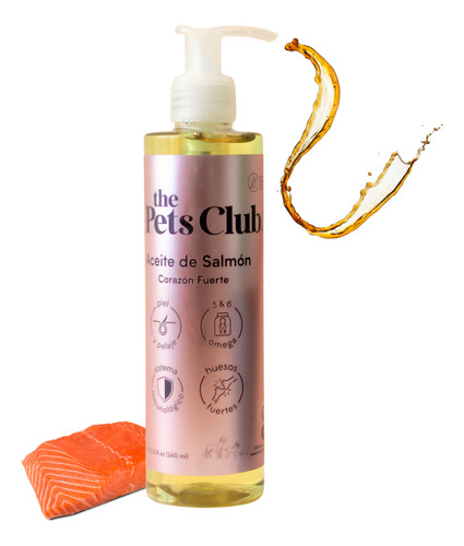 Aceite De Salmón Para Perros 100% Natural -thepet'sclub