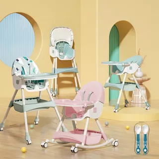 Silla Periquera Portatil De Comer Para Bebe Plegable Asiento