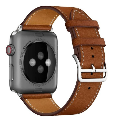 Imagen 2 de 7 de Correa De Cuero Compatible Apple Watch