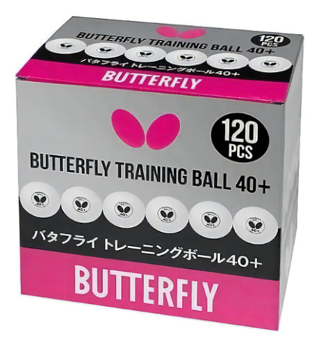 Bolas De Ping Pong Butterfly Plástico 40+ Training