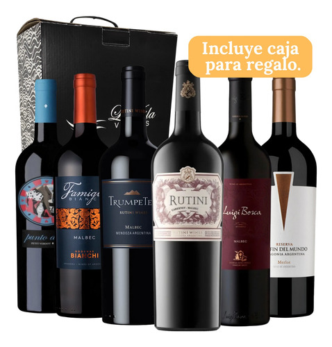 Vino Rutini + Trumpeter + Fin Del Mundo + Vinos Regalar --