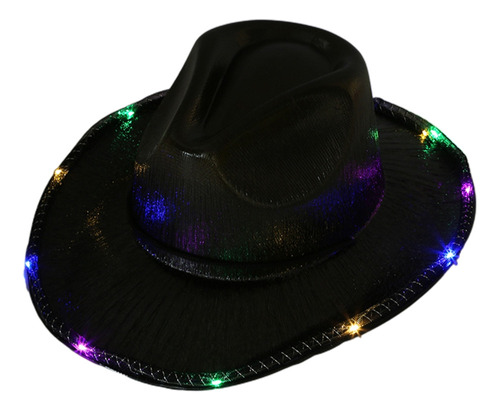(bk) Chapéu De Cowboy Em Cor Neon Brilhante, Chapéu F