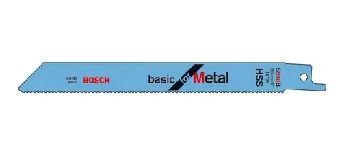 Hoja Sierra Sable Bosch S918 Para Metales 150 X 16 X 0.8 Mm