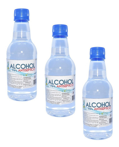 Alcohol Antiséptico 70% Litrón X 3 Env - Ml A $14