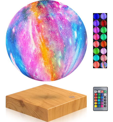 Lampara Flotante De Luna, 16 Colores, Galaxia, Levitacion, L