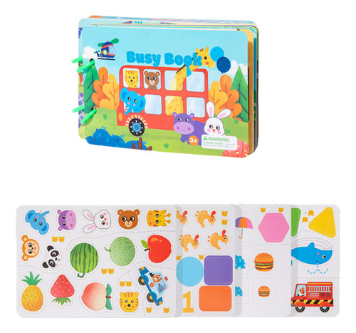 Libro Montessori Quiet Book Busy Book Paste Book.