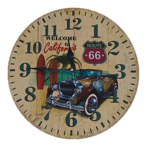 Reloj Vintage Welcome To California