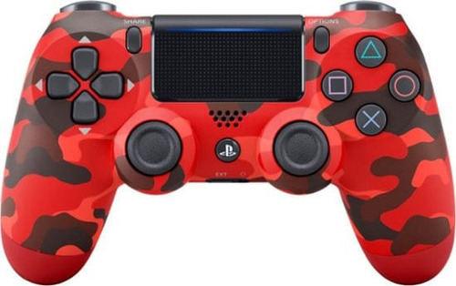 Dualshock 4 Playstation Para Ps4 Rojo Camuflaje