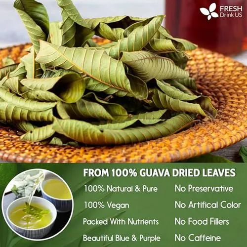 Té De Hojas De Guayaba 100% Natural, Premium Y Sin Cafeína