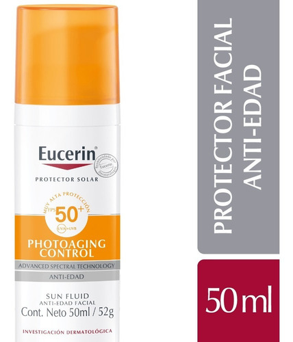 Eucerin Solar Fluid Anti Edad Facial Fps50 X 50 Ml