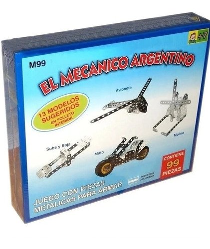 Juego Para Armar 99 Piezas El Mecanico Argentino M99 