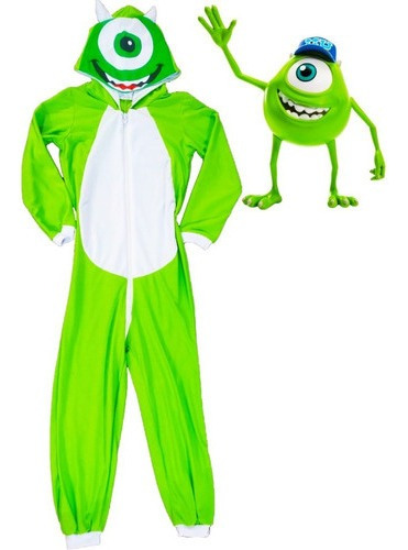 Pijama Infantil Macacão Kigurumi Fantasia Mons Mike Parmalat