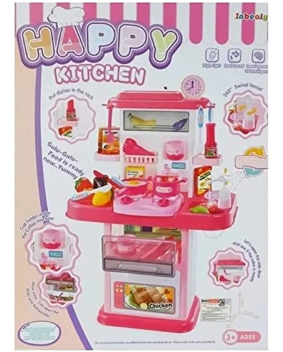 Cocina Niñas Rosa Accesorios Cubiertos Juegos Casa :)