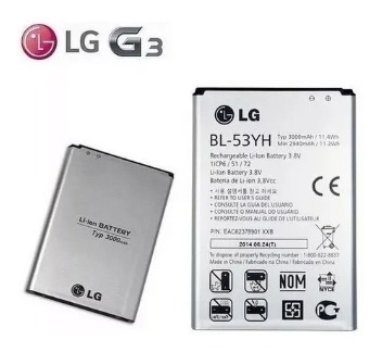 Pila Bateria LG Bl53yh G3 D850 D851 D855 Ls990 Tienda Chacao