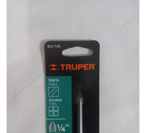 Broca Vidrio C 1/4 Truper   39535 