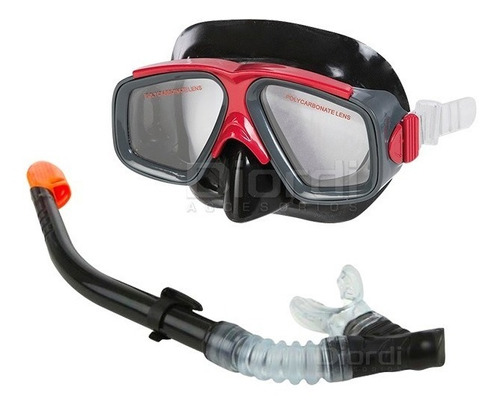 Gafas Y Snorkel Para Buceo Intex Negro