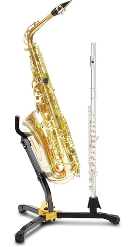 Imagen 2 de 2 de Hercules Ds532bb Soporte Saxo Alto Tenor Y Clarinete Flauta