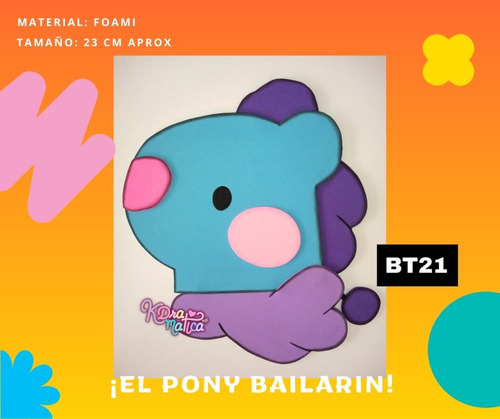 Figura Decorativa De Foami Bt21 Minini Fanmade Kpop Bts