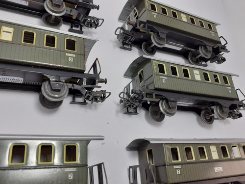 Imagen 9 de 10 de Nico 6 Antiguos Coches Pasajeros Marklin Metal H0 (fpm 05)