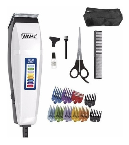 Imagen 3 de 4 de Maquina Cortar Pelo Wahl Color Code Peluqueria 17 Piezas