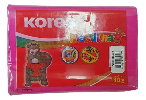 Plastilina Kores Pan Fucsia, 180 G