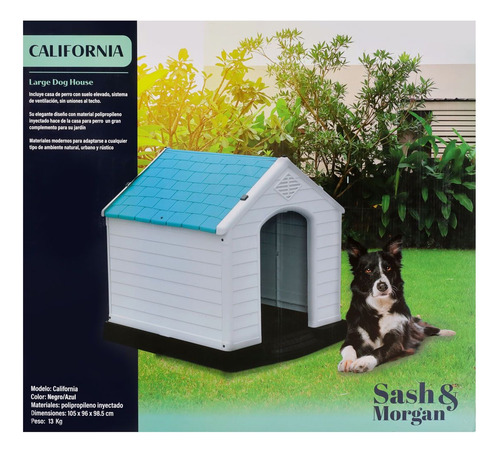 Casa Para Perro Raza Extra Grande Sash & Morgan Resistente