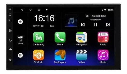 Radio Multimedia Android Wifi Gps Am-fm Pantalla 7 + Camara