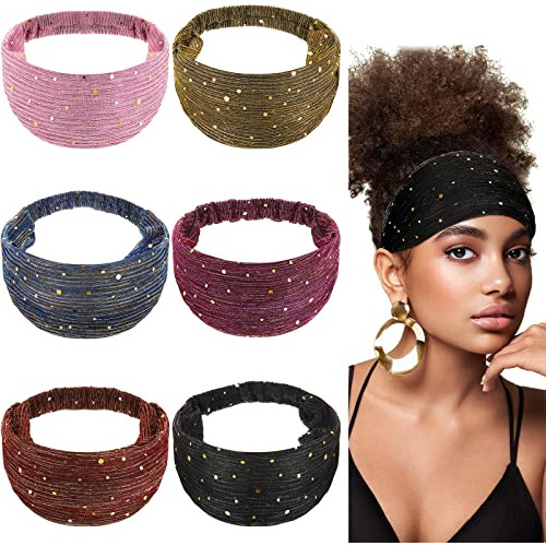 6 Diademas Bling Para Mujer, Diademas Bling Boho, Con Lentej