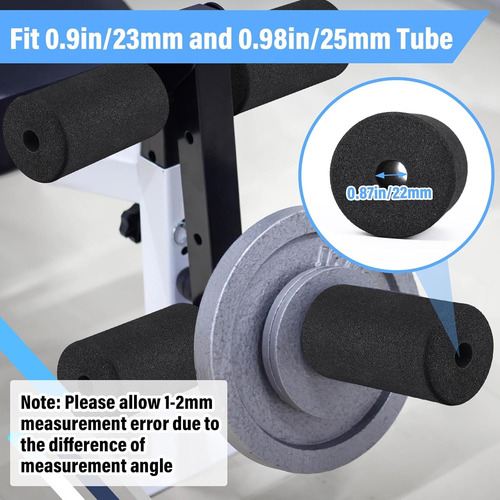 4 Pack Empuñaduras De Espuma Para Gimnasio (13cm)