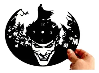 Reloj Impreso 3d Batman Joker Con Mecanismo De Reloj Pared