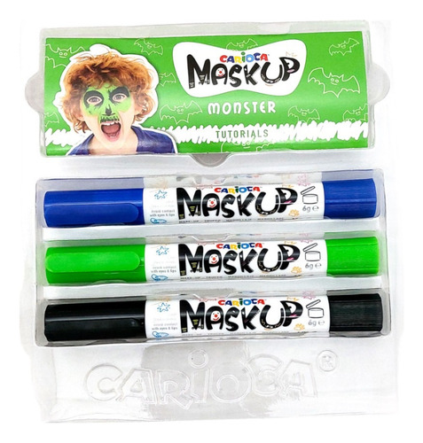 Barra Pinta Carita Carioca Moustro 3pzs