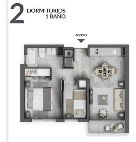 Departamento En Venta De 2 Dorm. En La Cisterna