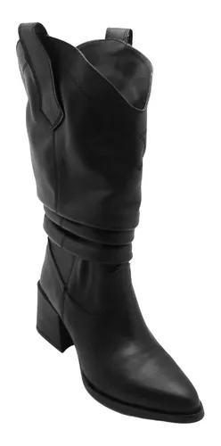 Botas Savage Cuero Texanas Largas Dama Ld90 Mujer Clasicas